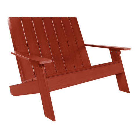 highwood Adirondack Barcelona Double Wide Modern Chair... User manual