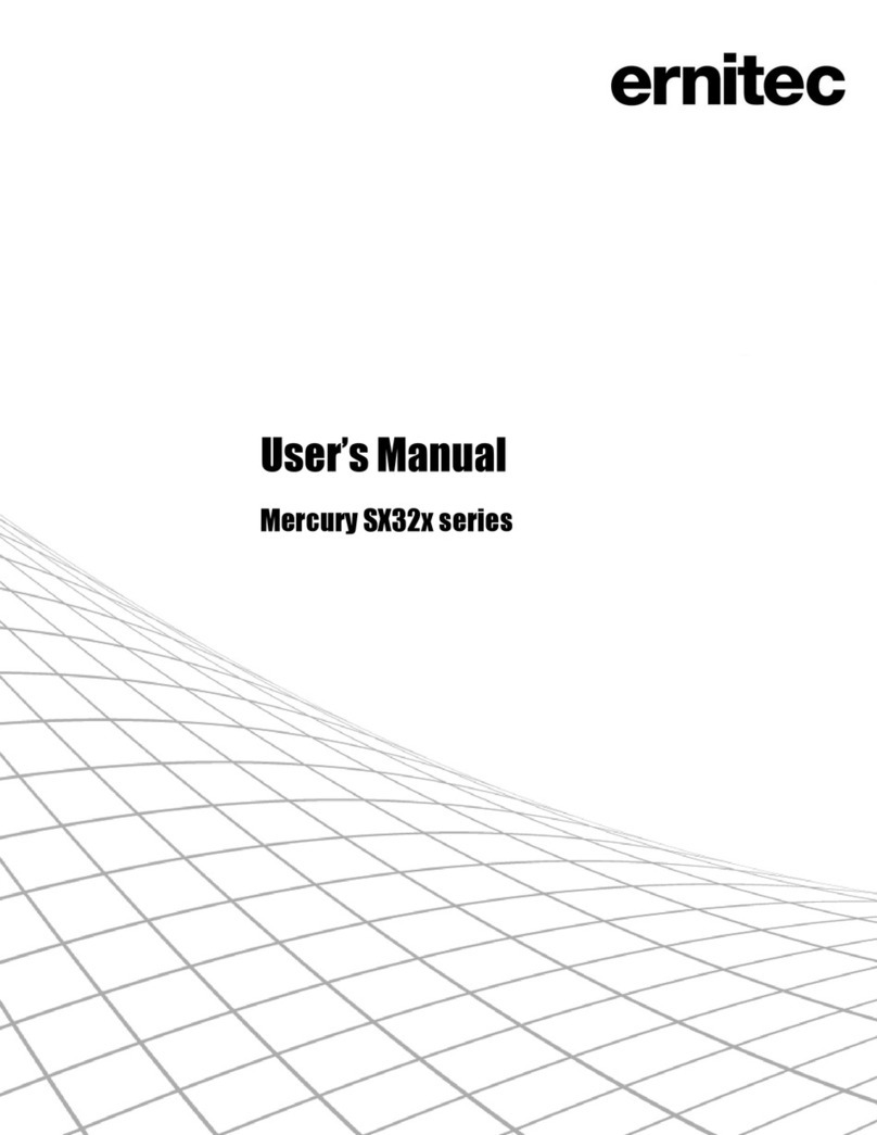 ERNITEC Mercury SX32 Series User manual ERNITEC Mercury SX32 Series User manual