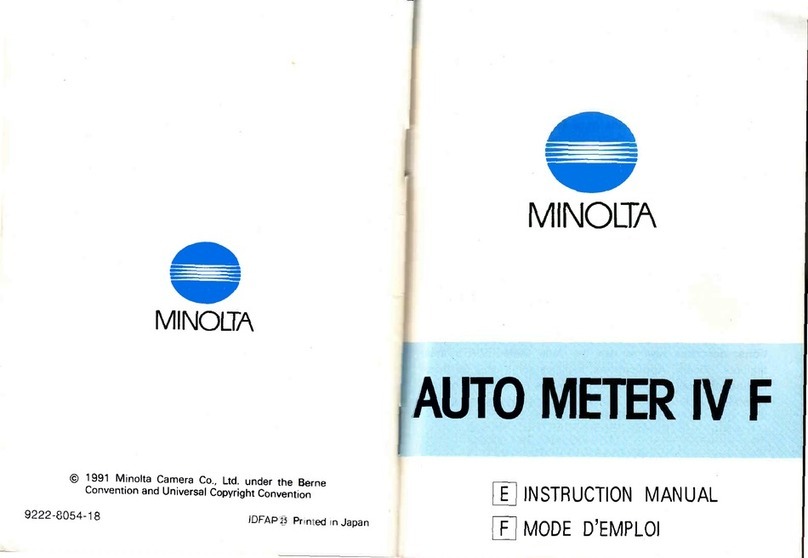 Minolta Auto Meter IV F User manual