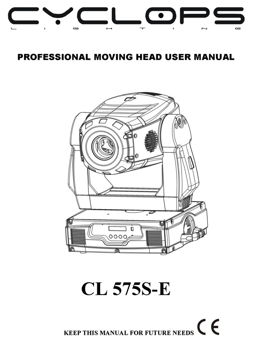 Cyclops Lighting CL 575S-E User manual