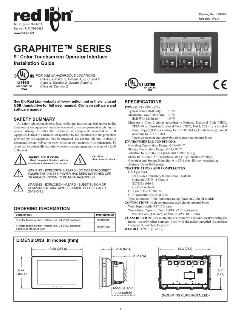 red lion G09C1000 manual