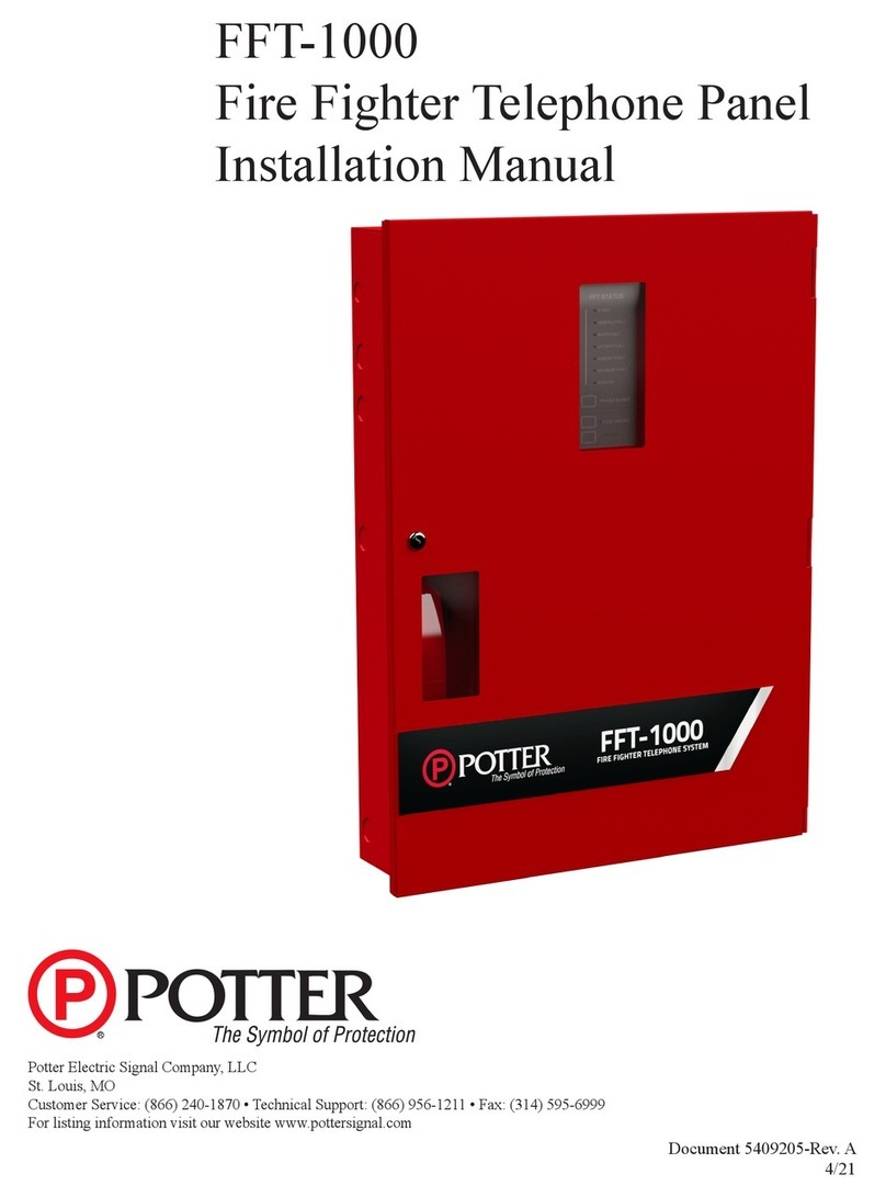 Potter FFT-1000 installation manual