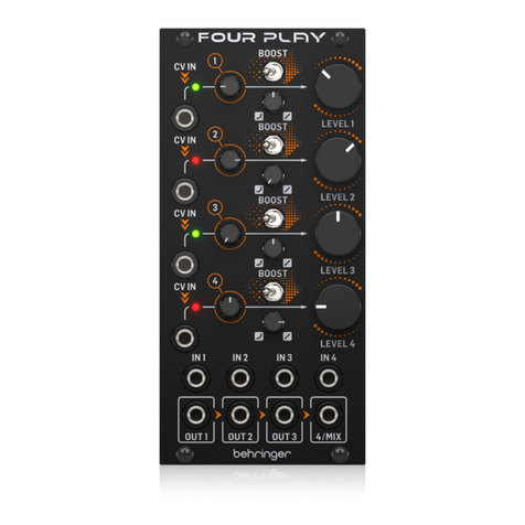 Behringer FOUR PLAY User manual