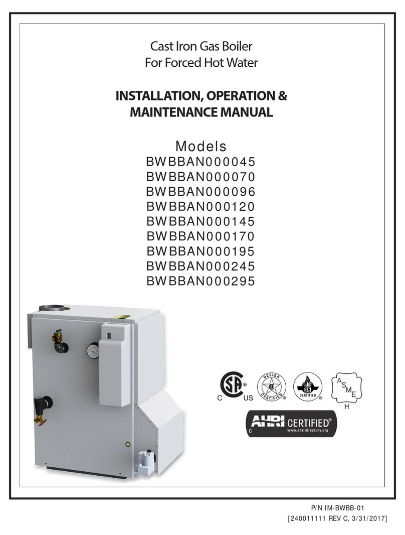 CAC / BDP BWBBAN000045 Installation, operation & maintenance manual