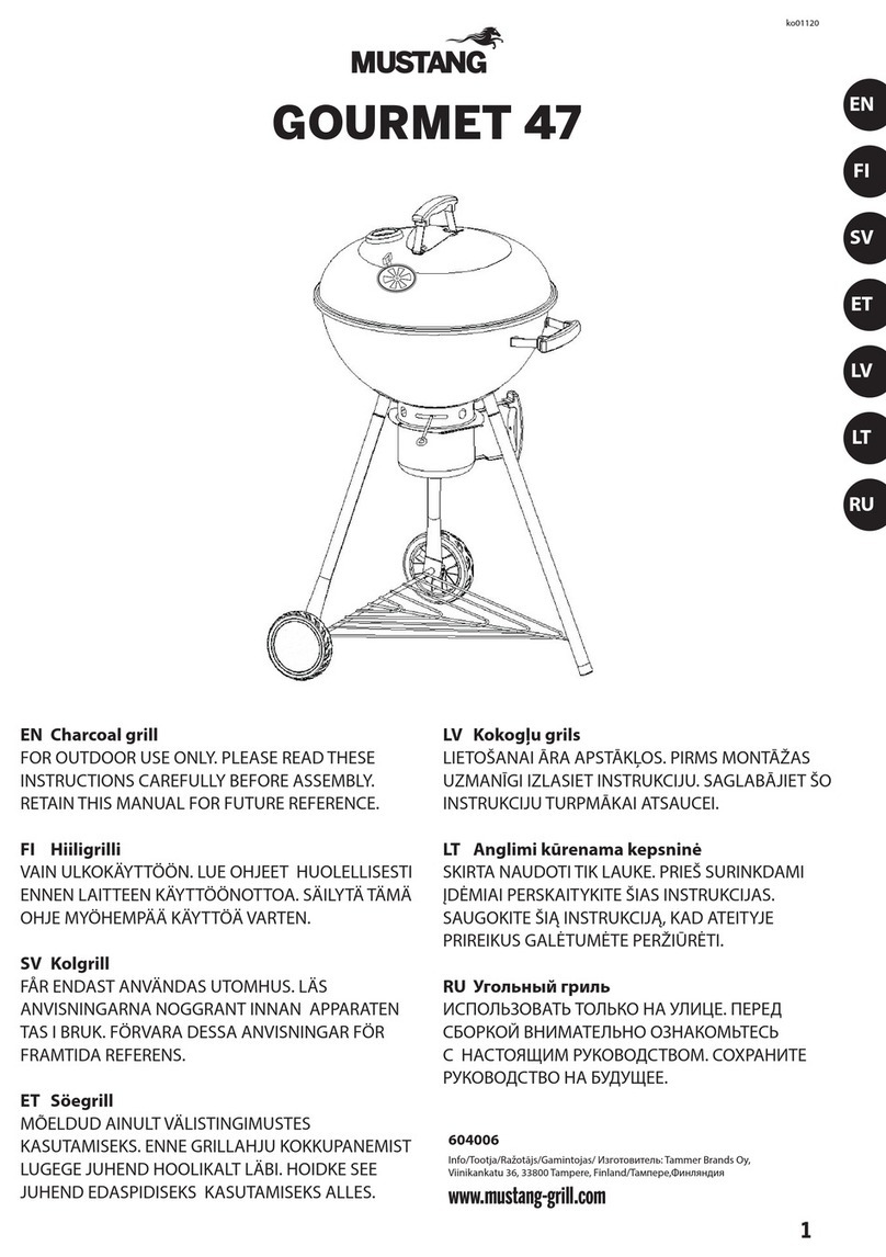 Mustang GOURMET 47 User manual