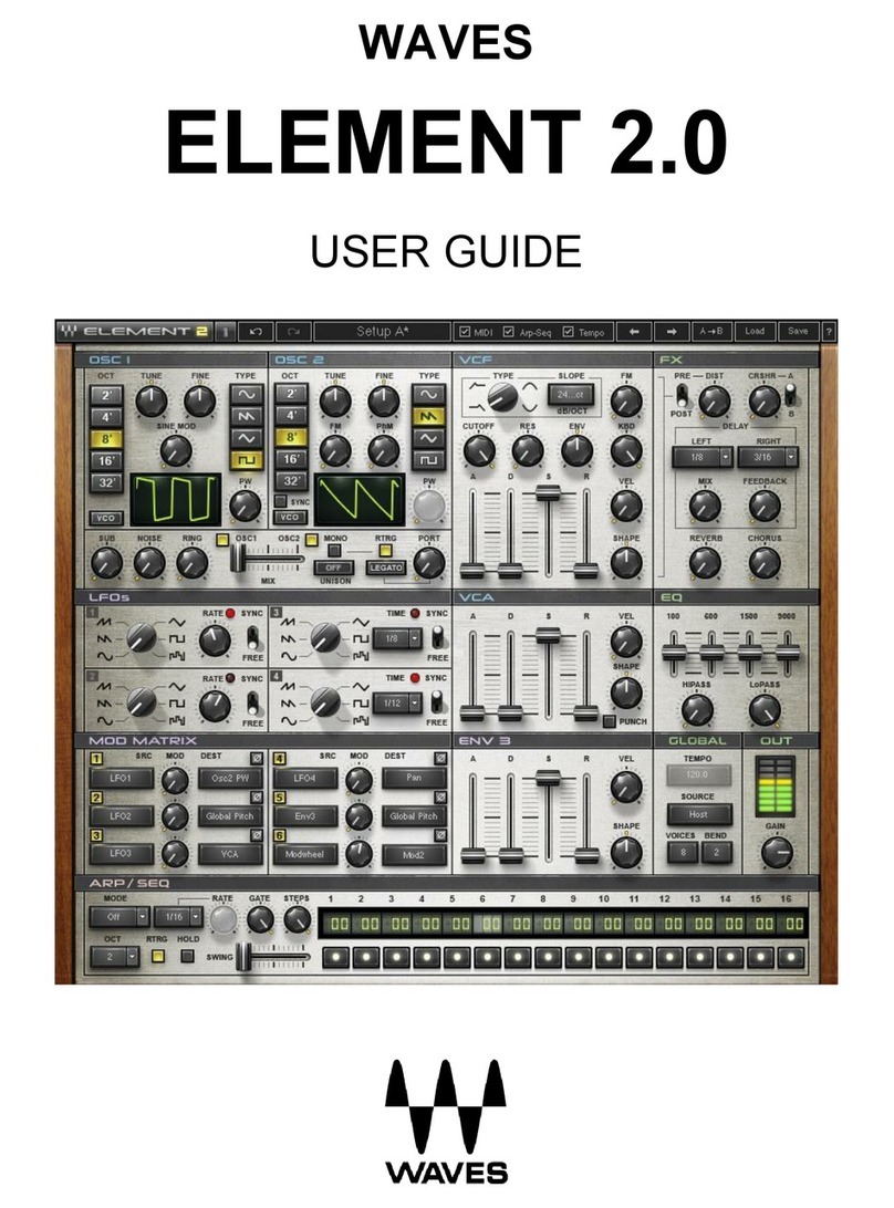 Waves ELEMENT 2.0 User manual