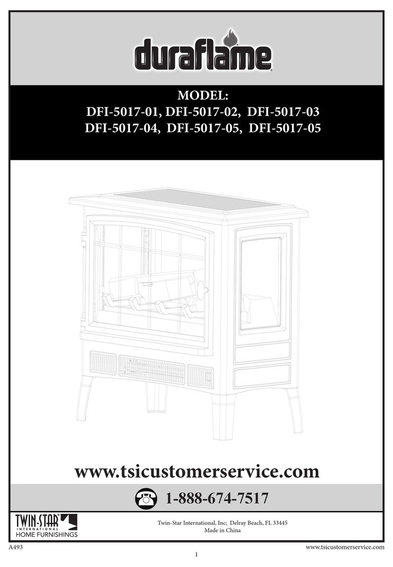 Twin-Star International Duraflame DFI-5017-01 manual Twin-Star International Duraflame DFI-5017-01 manual