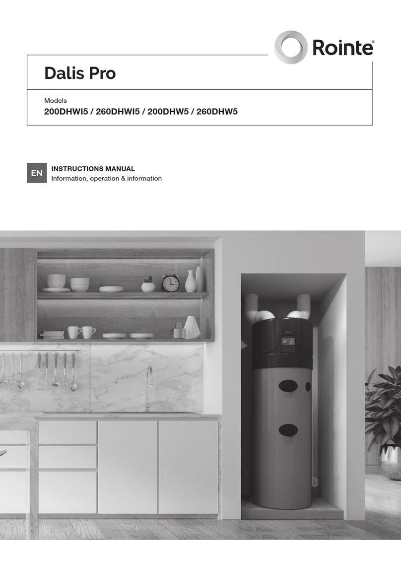 Rointe Dalis Pro 200DHWI5 instruction manual