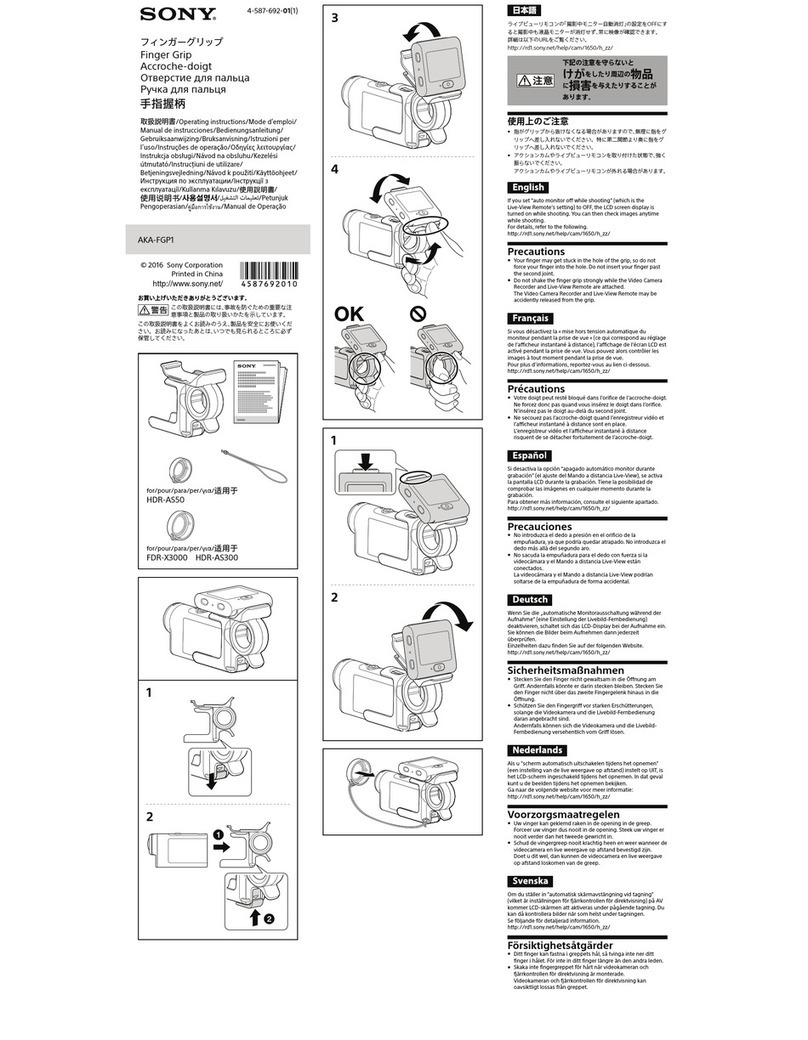 Sony AKA-FGP1 User manual