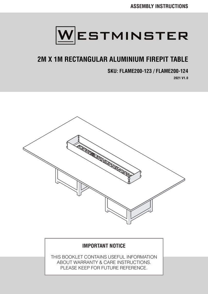WESTMINSTER FLAME200-123 Assembly instructions