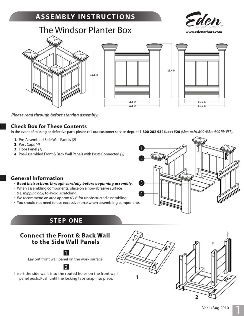 Eden The Windsor Planter Box Assembly instructions