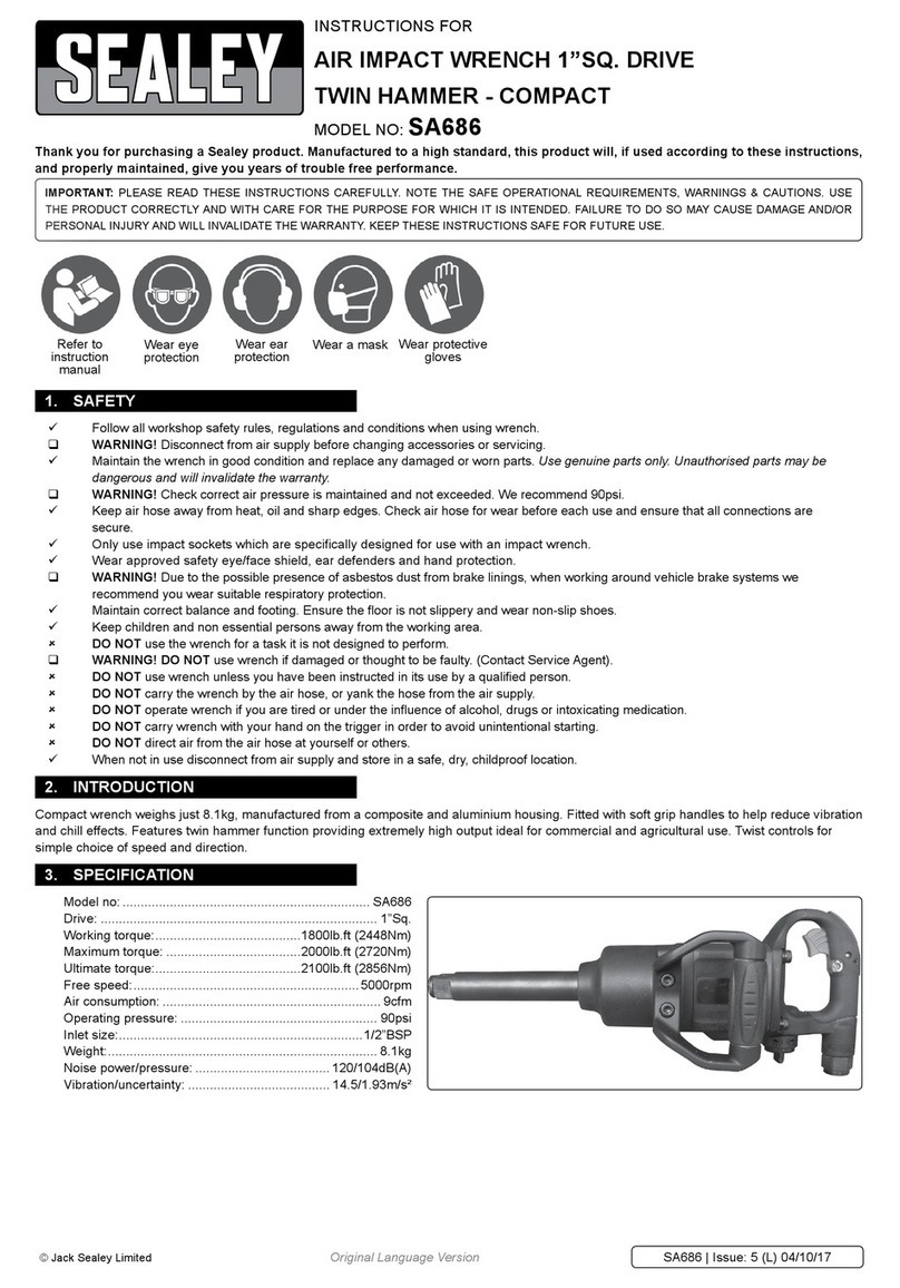 Sealey SA686 User manual