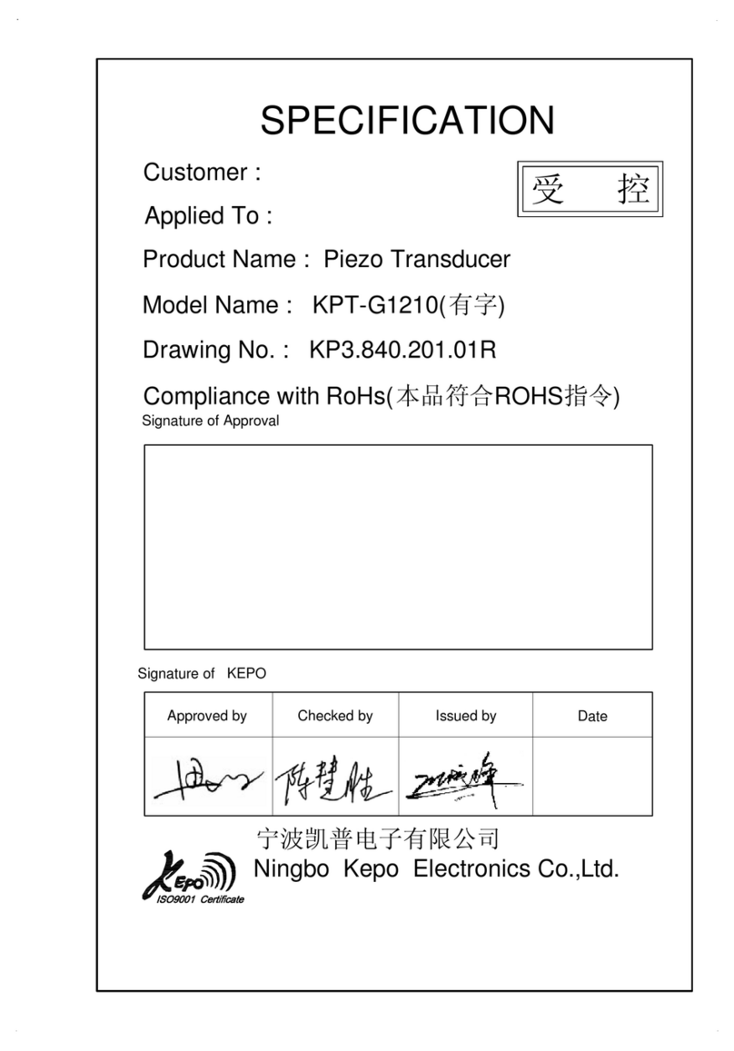 Ningbo KPT-G1210 User manual