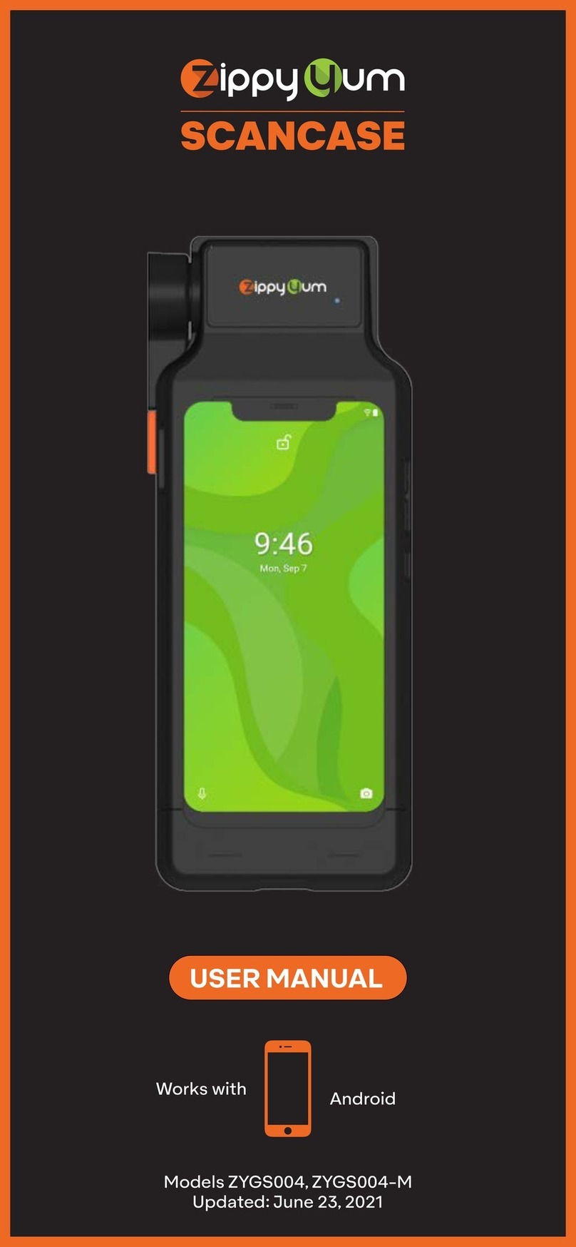 ZippyYum SCANCASE User manual
