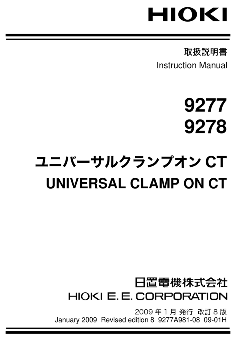 Hioki 9277 instruction manual