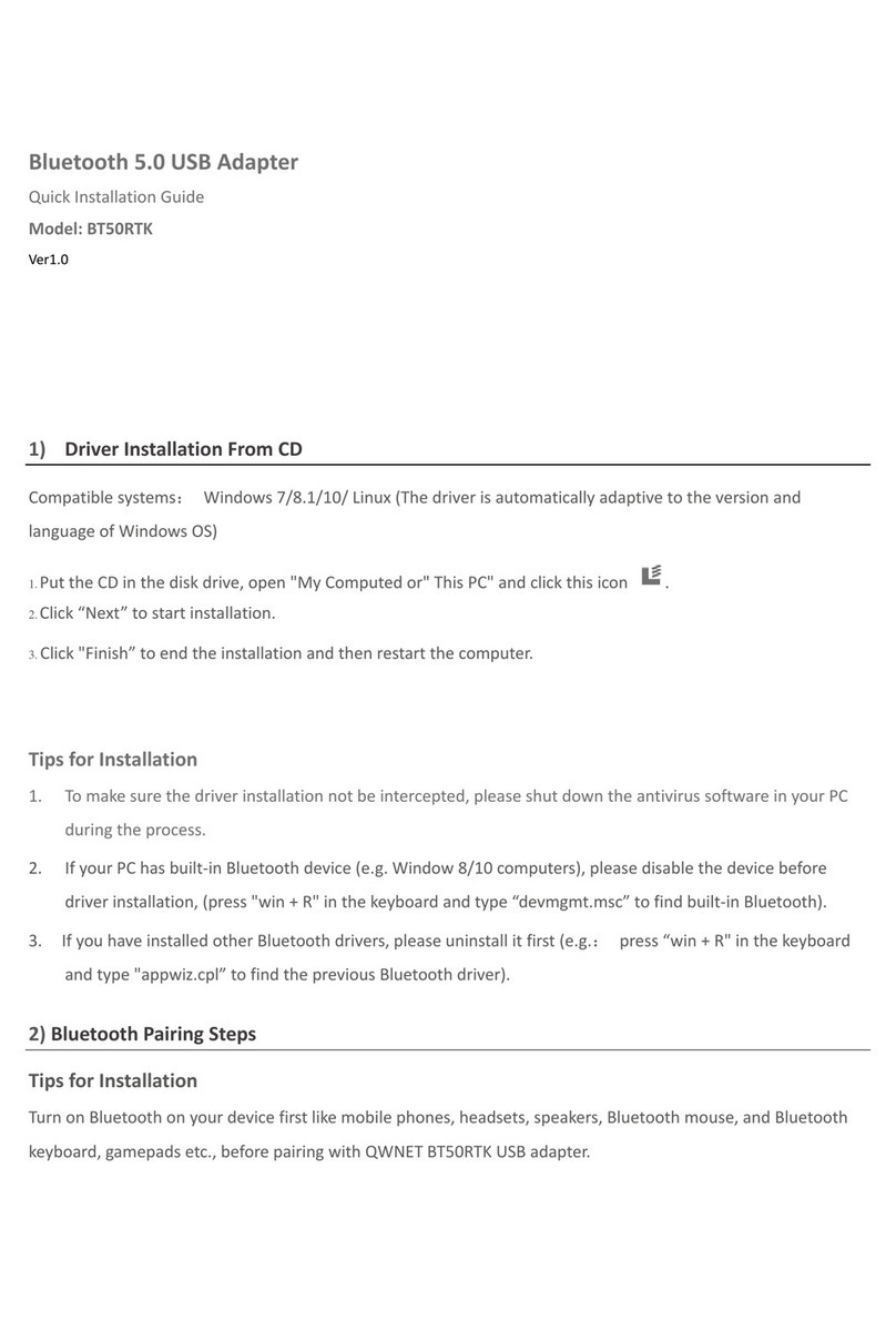 QWNET BT50RTK User manual
