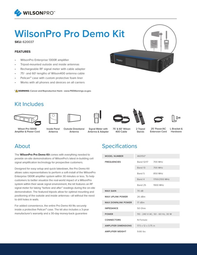 WILSON PRO 620037 User manual