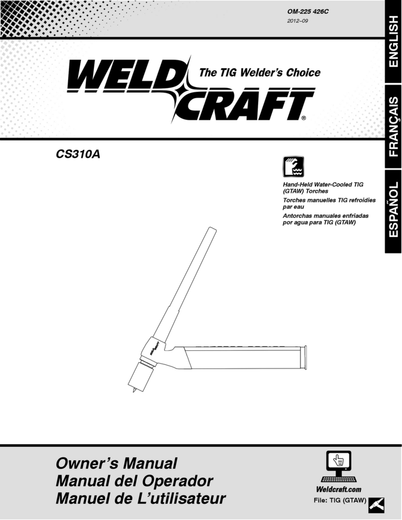 WeldCraft CS310A owner's manual