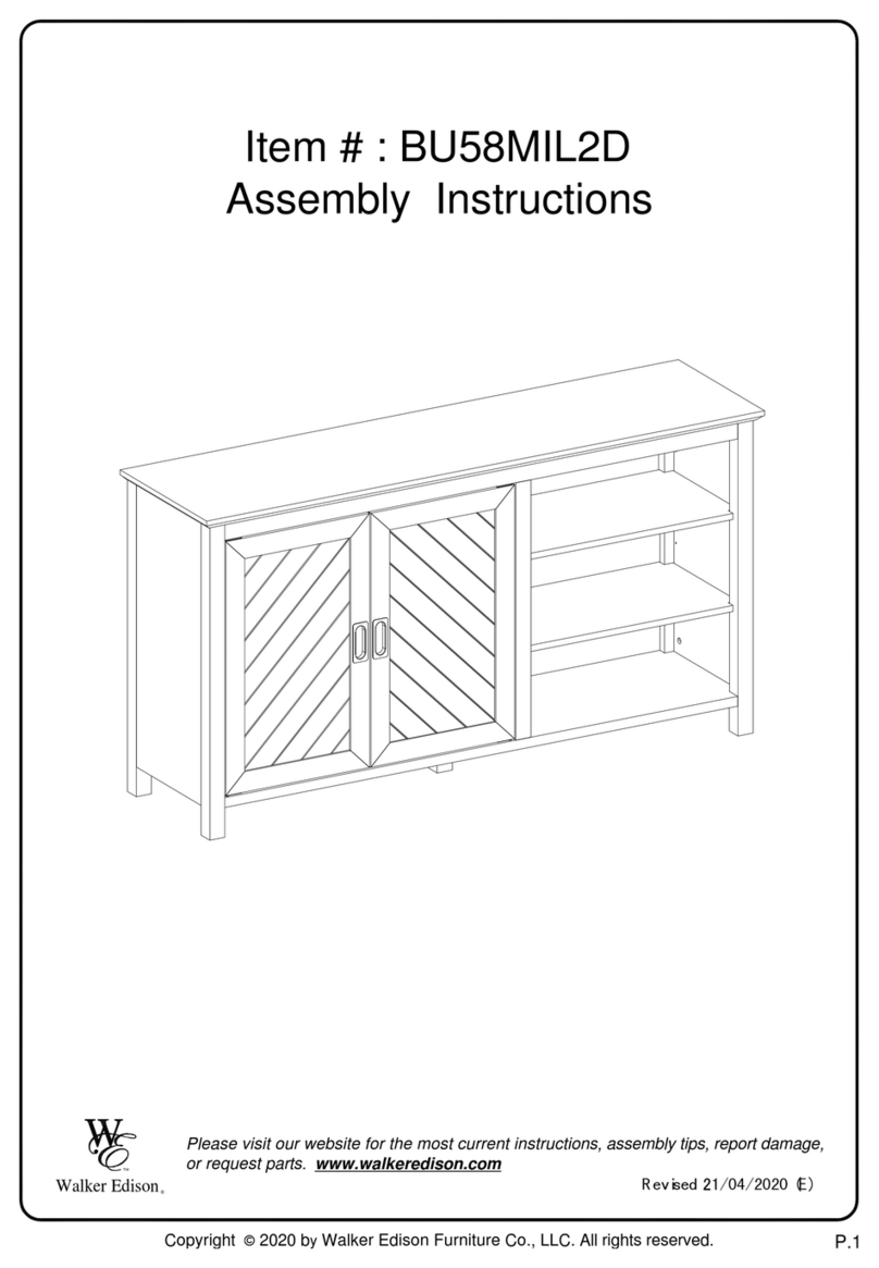 Walker Edison BU58MIL2D User manual
