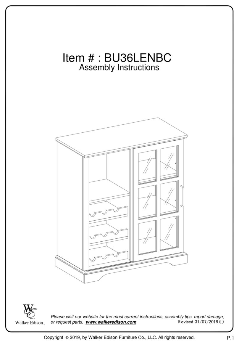 Walker Edison BU36LENBC Assembly instructions