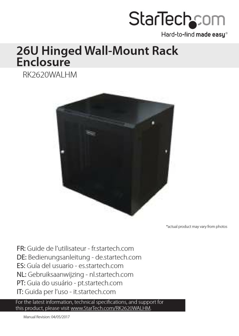StarTech.com RK2620WALHM User manual StarTech.com RK2620WALHM User manual