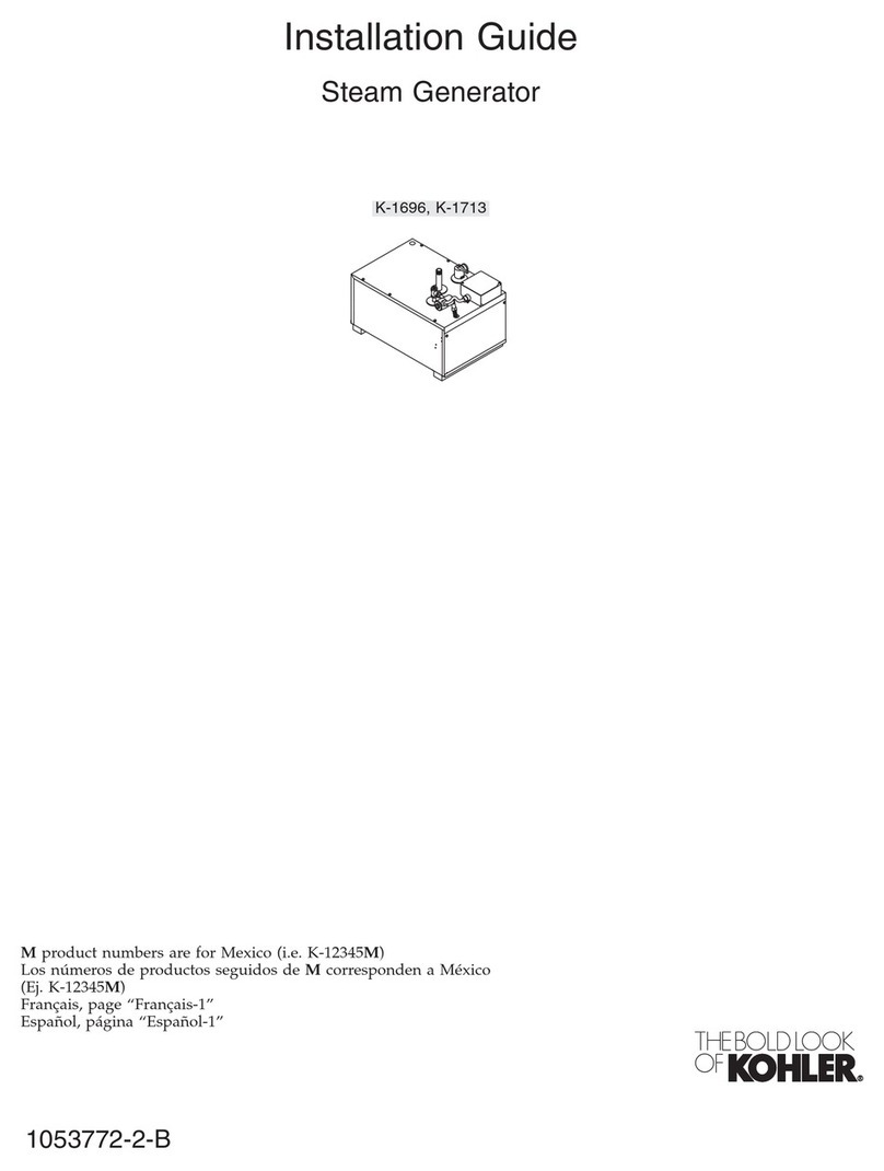 Kohler K-1696 User manual Kohler K-1696 User manual