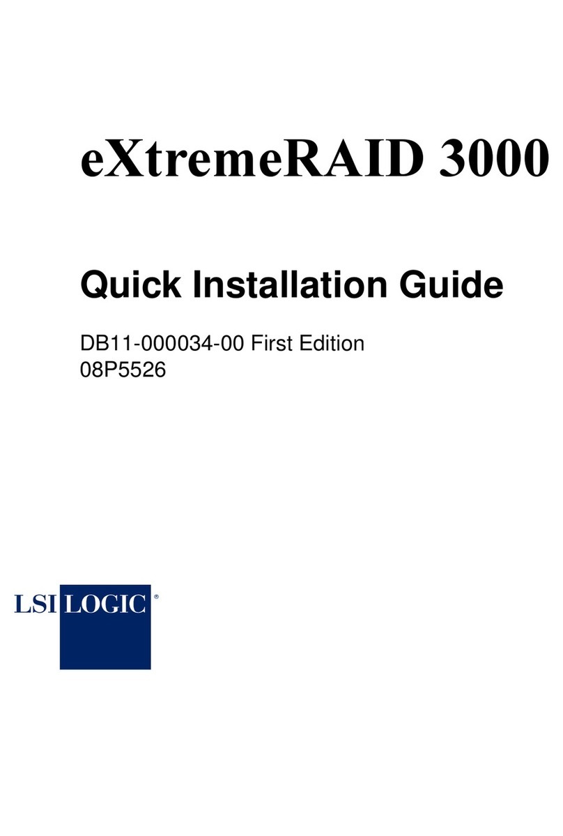 LSILogik eXtreemeRAID 3000 Quick installation guide
