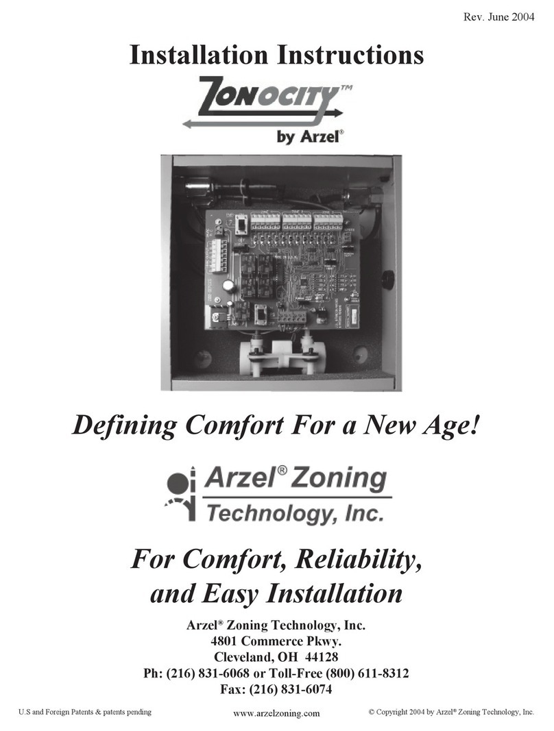 Arzel Zonocity installation instructions