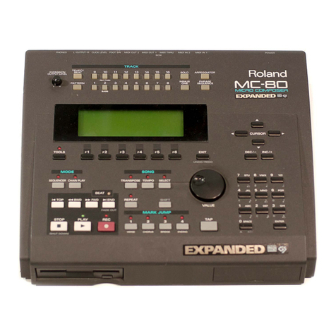 Roland Micro Composer MC-80 Operating and maintenance manual