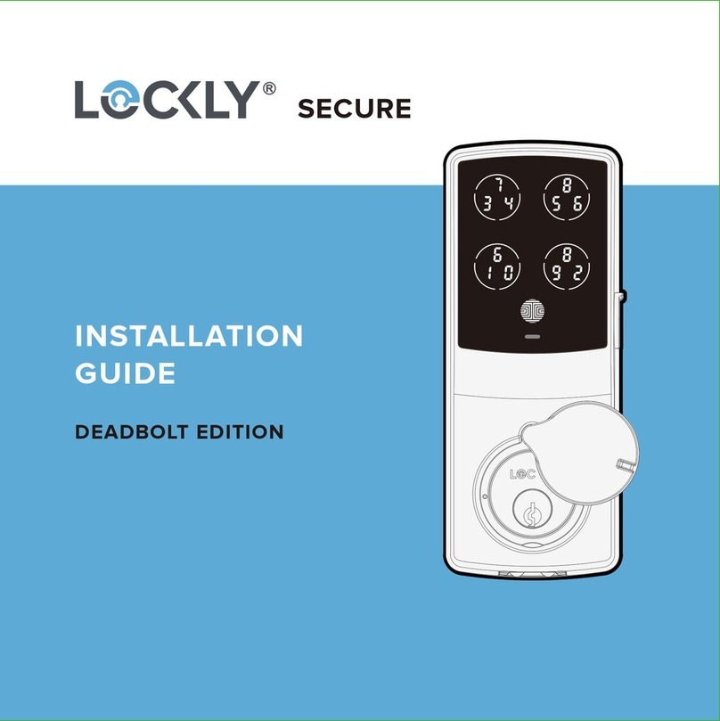 Lockly Satin Nickel Secure Plus Smart Lock Deadbols User manual
