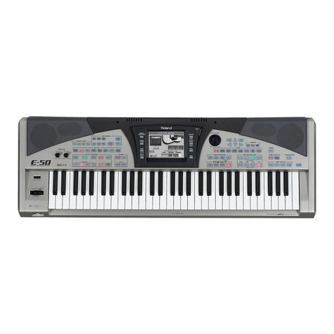 Roland E-50, E-60 Operating and maintenance manual