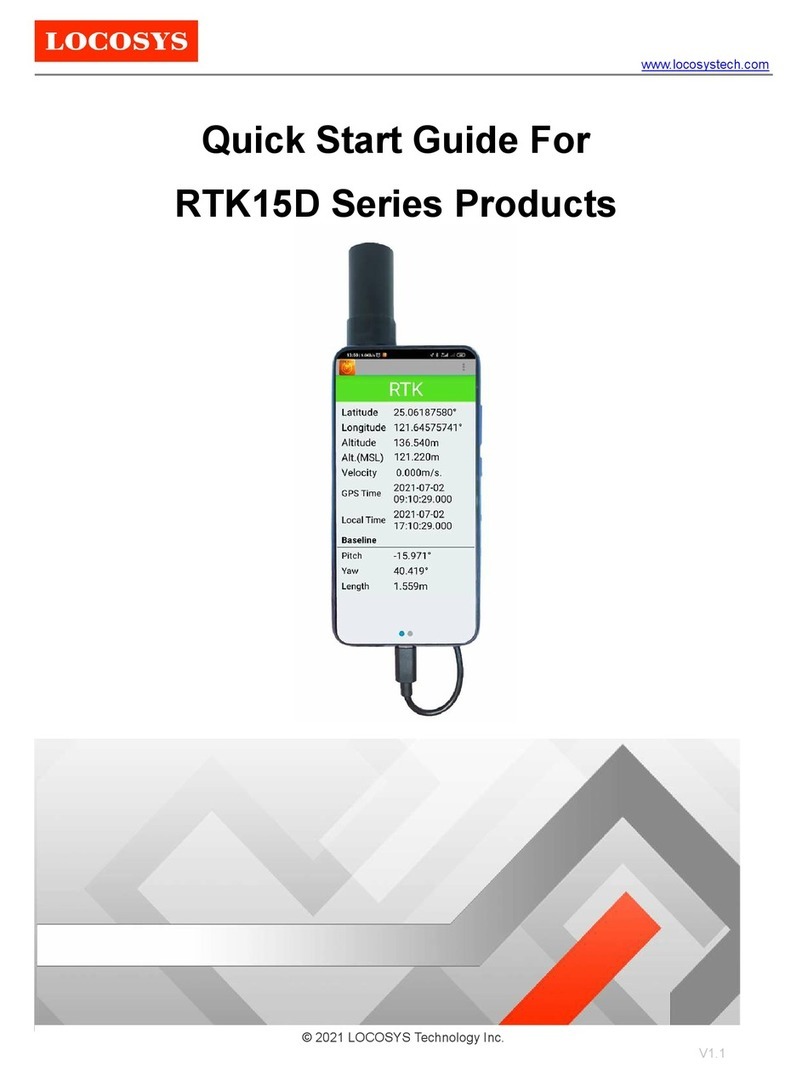 Locosys RTK15D Series quick start guide