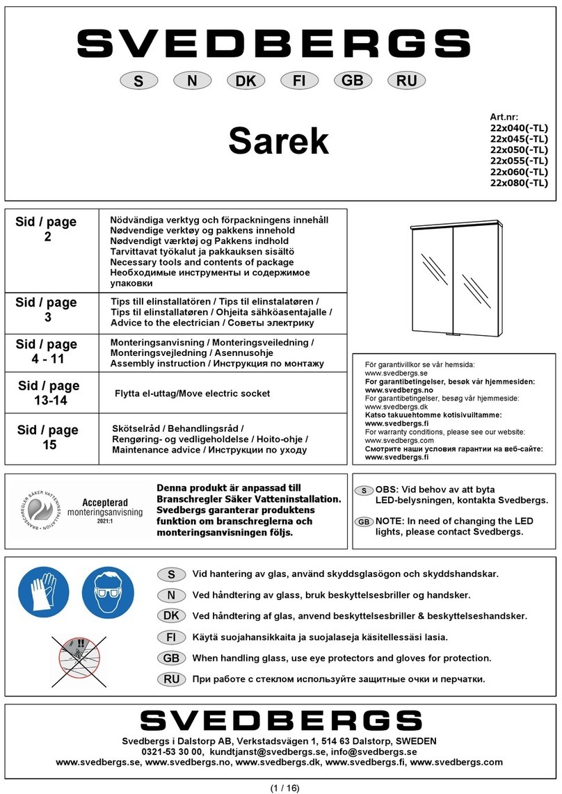 Svedbergs Sarek 22x040 manual Svedbergs Sarek 22x040 manual