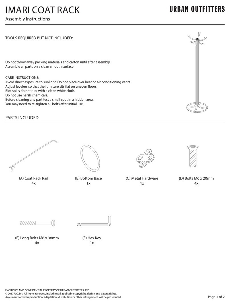 URBAN OUTFITTERS IMARI Assembly instructions URBAN OUTFITTERS IMARI Assembly instructions