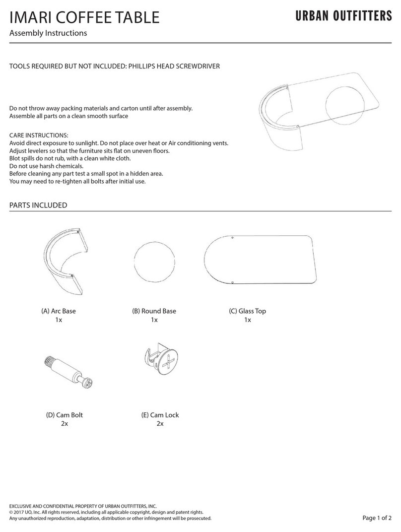 URBAN OUTFITTERS IMARI Assembly instructions