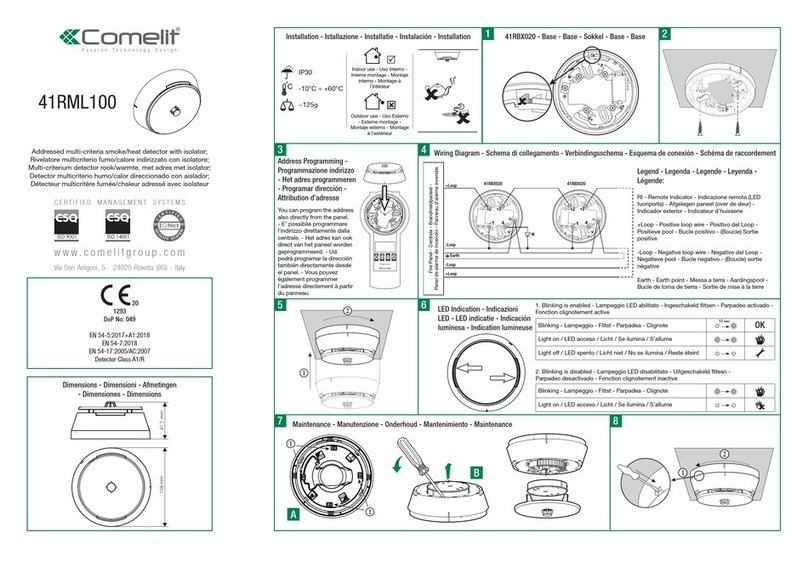 Comelit 41RML100 manual