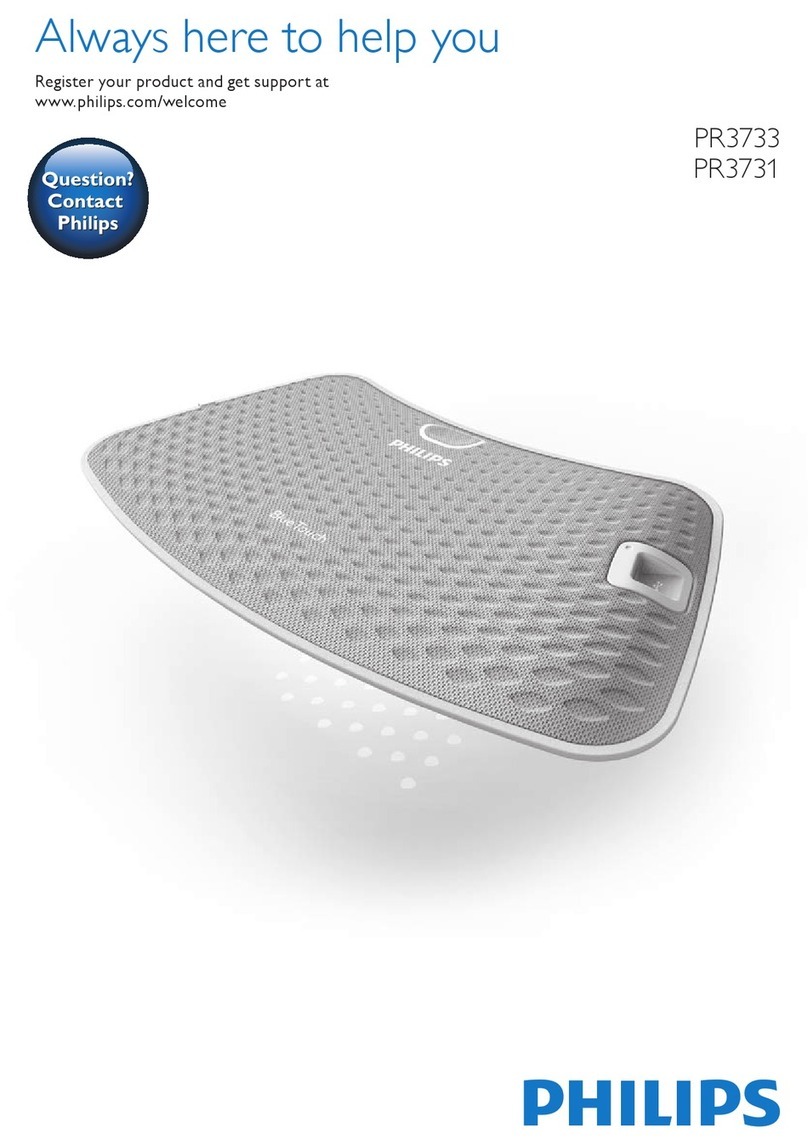 Philips BlueTouch PR3733 manual