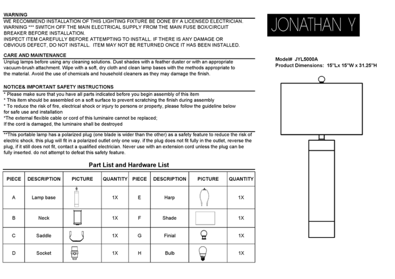 JONATHAN Y JYL5000A quick start guide