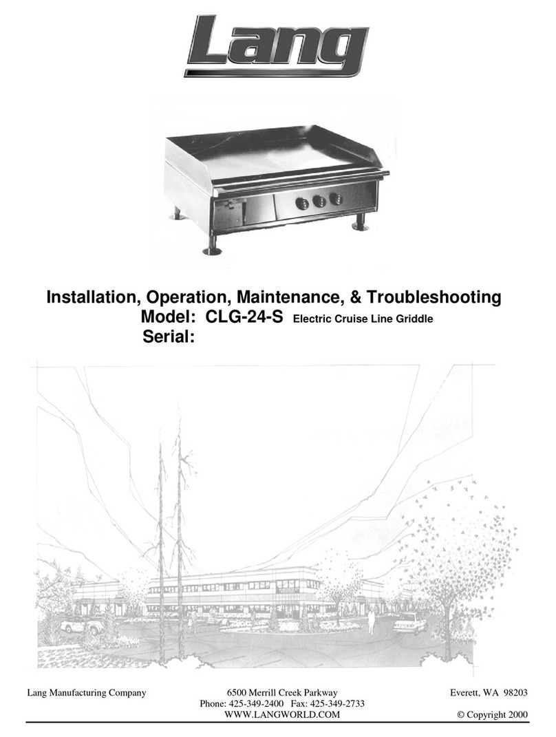 Lang CLG-24-S Installation, operation, maintenance, & troubleshooting