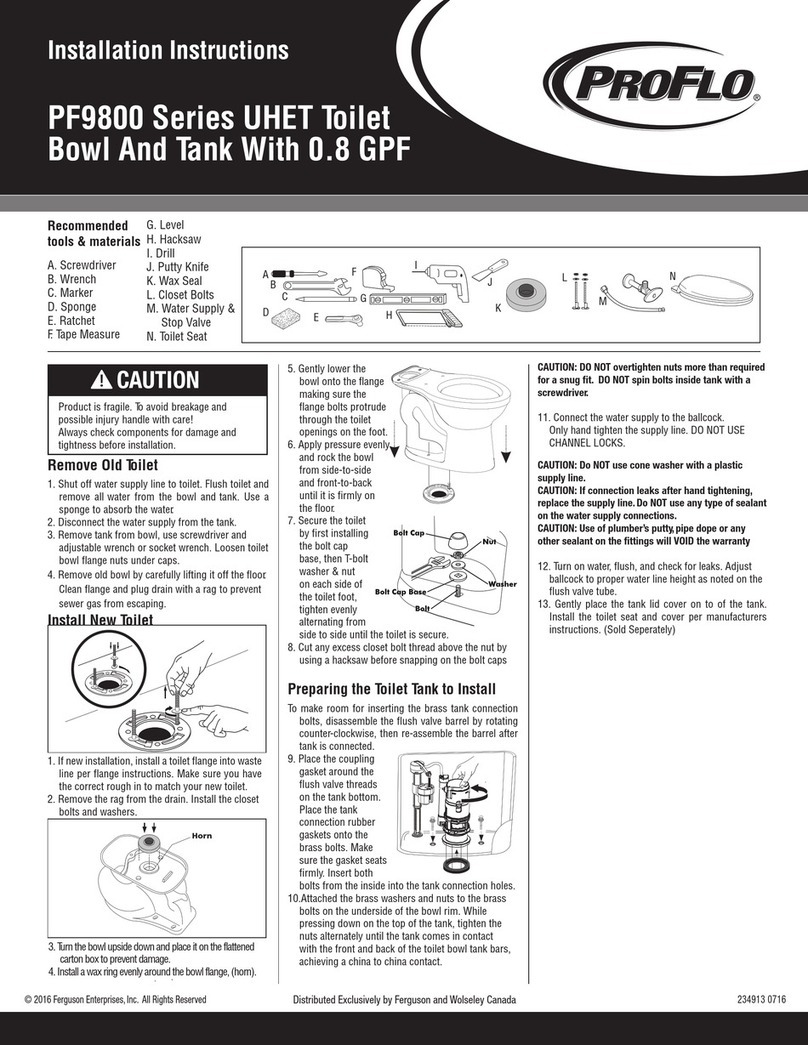 ProFlo PF9800 Series User manual