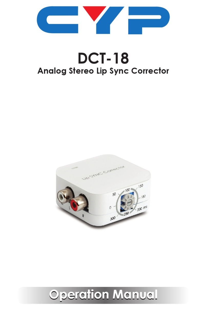 CYP DCT-18 Operation manual