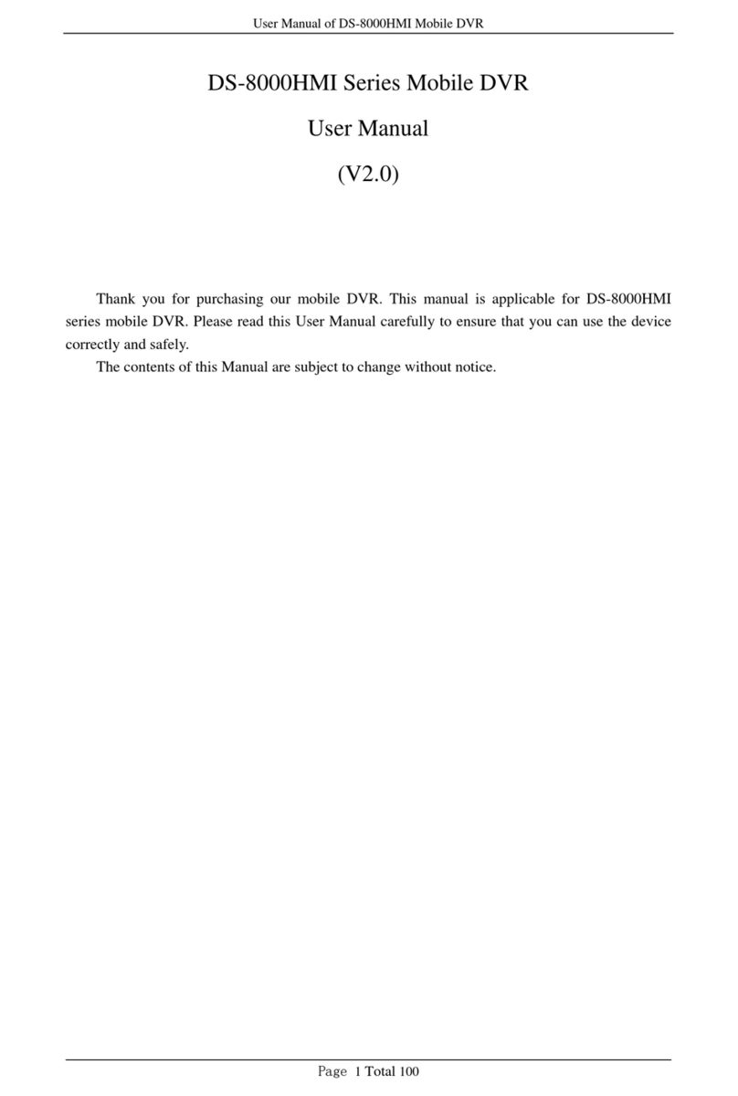 Hommax Sistemas DS-8000HMI Series User manual
