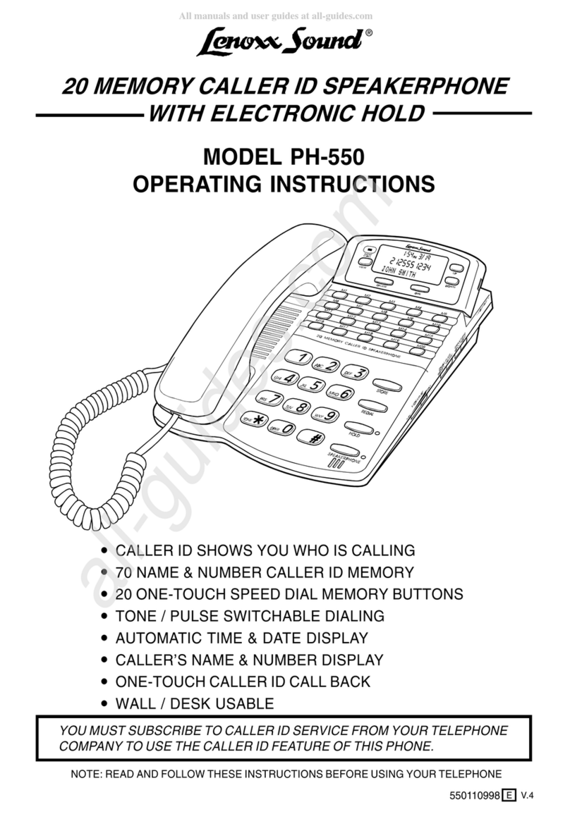 Lenoxx Sound PH-550 operating instructions