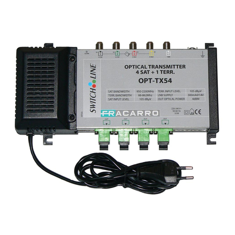 Fracarro OPT-TX54 operating instructions