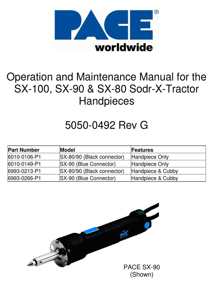 Pace SX-100 Operation and maintenance manual