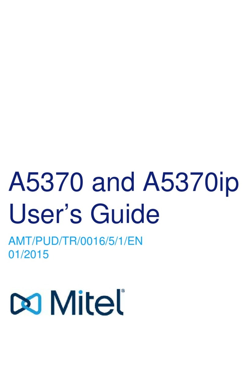 Mitel A5370 User manual