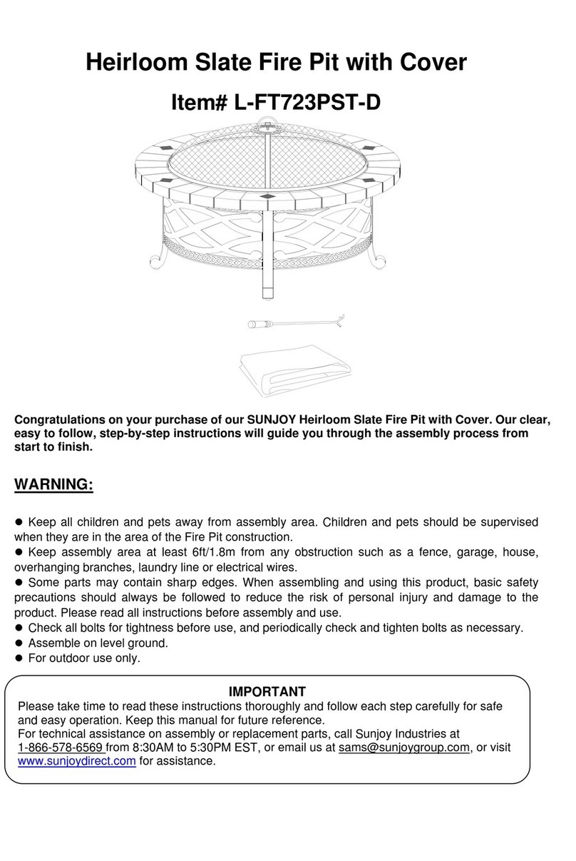 Sunjoy L-FT723PST-D User manual Sunjoy L-FT723PST-D User manual