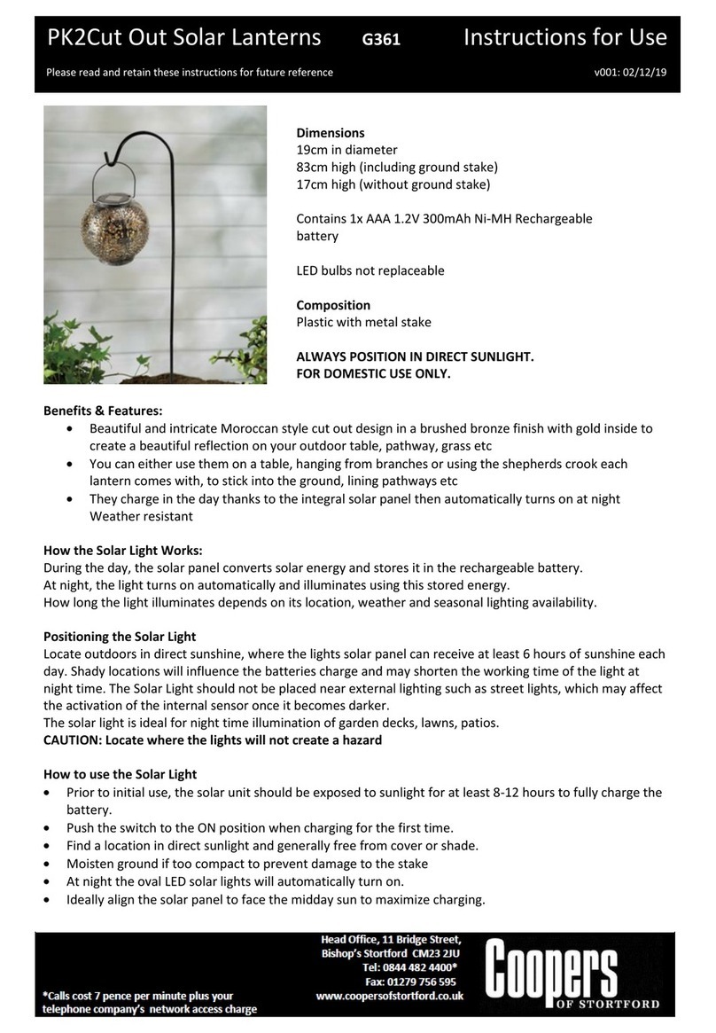 Coopers of Stortford PK2CuT Instructions for use