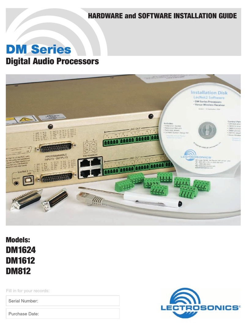 Lectronics DM Series Hardware and software installation guide