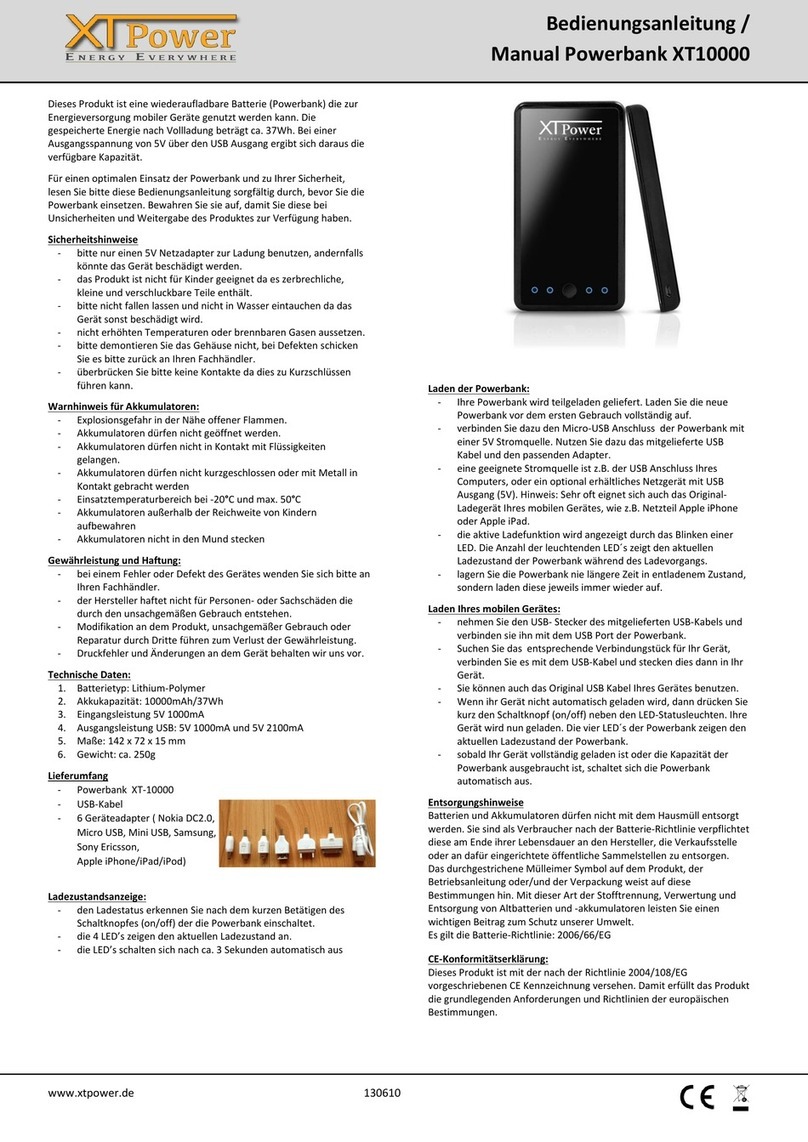 xtpower XT10000 User manual